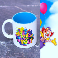 Печать вашего рисунка на белой кружке